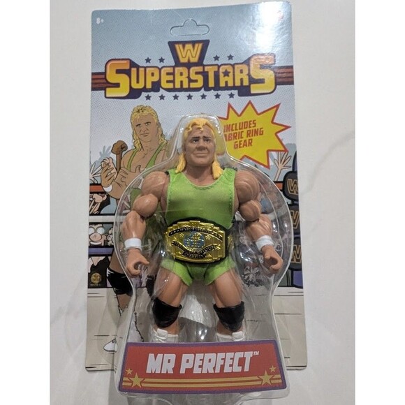 WWE WWF Mattel Mr Perfect Kurt Hennig Superstars Series 6 Walmart Unpunched - Picture 1 of 7